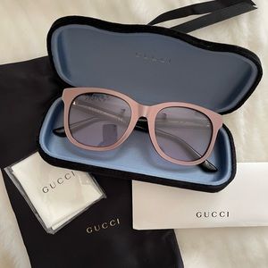 GUCCI Silver Square Ladies Sunglasses NEW branded cases and paperwork included